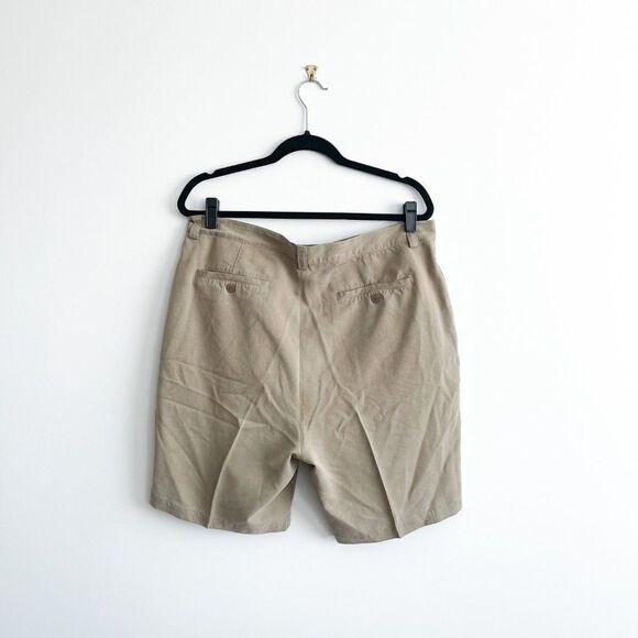 Tommy Bahama Shorts Relax Pleated Chino Tan Casual Silk Men's 36 - Picture 2 of 10